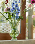 Rhombic Vase Glass - Green