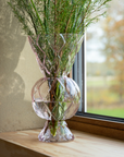 Rhombic Vase Glass - Pink
