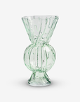 Rhombic Vase Glass - Green