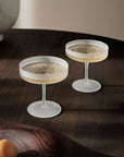 Ripple Champagne Saucer (set of 2) - Frosted