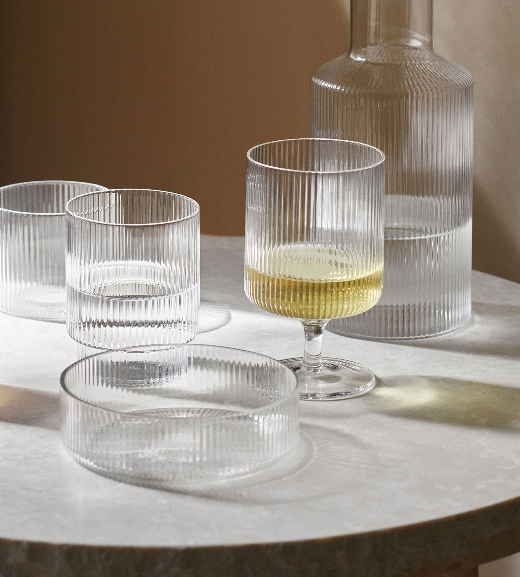 Ripple Glasses (set of 4) - Clear