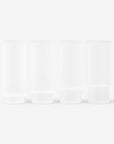 Ripple Long Drink Glasses (set of 4) - Frosted