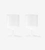 Ripple Wine Glasses (set of 2) - Frosted