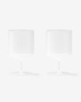 Ripple Wine Glasses (set of 2) - Frosted