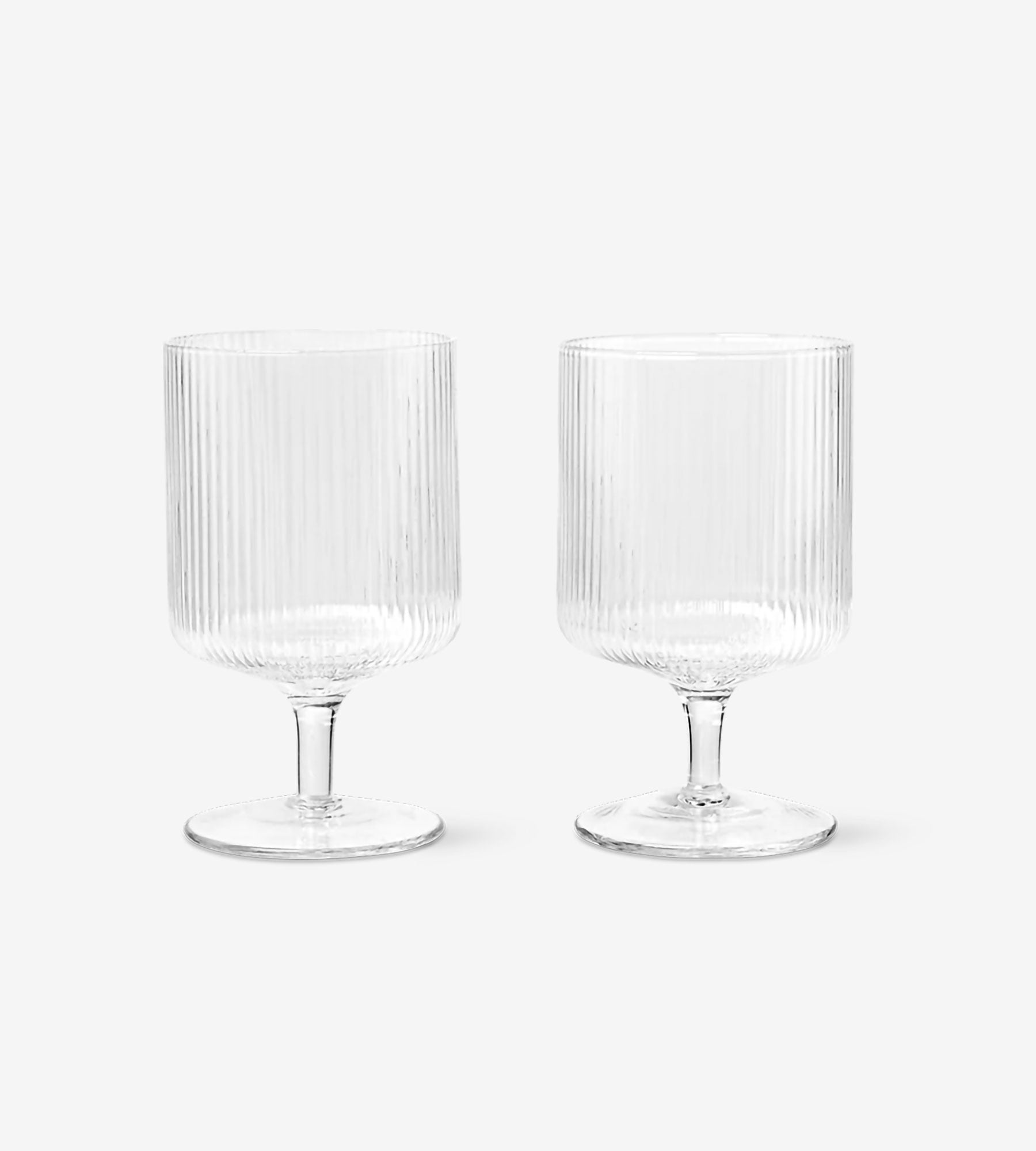 Ripple Wine Glasses (set of 2) - Clear