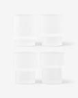 Ripple Glasses (set of 4) - Frosted