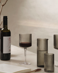 Ripple Red Wine Glasses (set of 2) - Smoked Grey