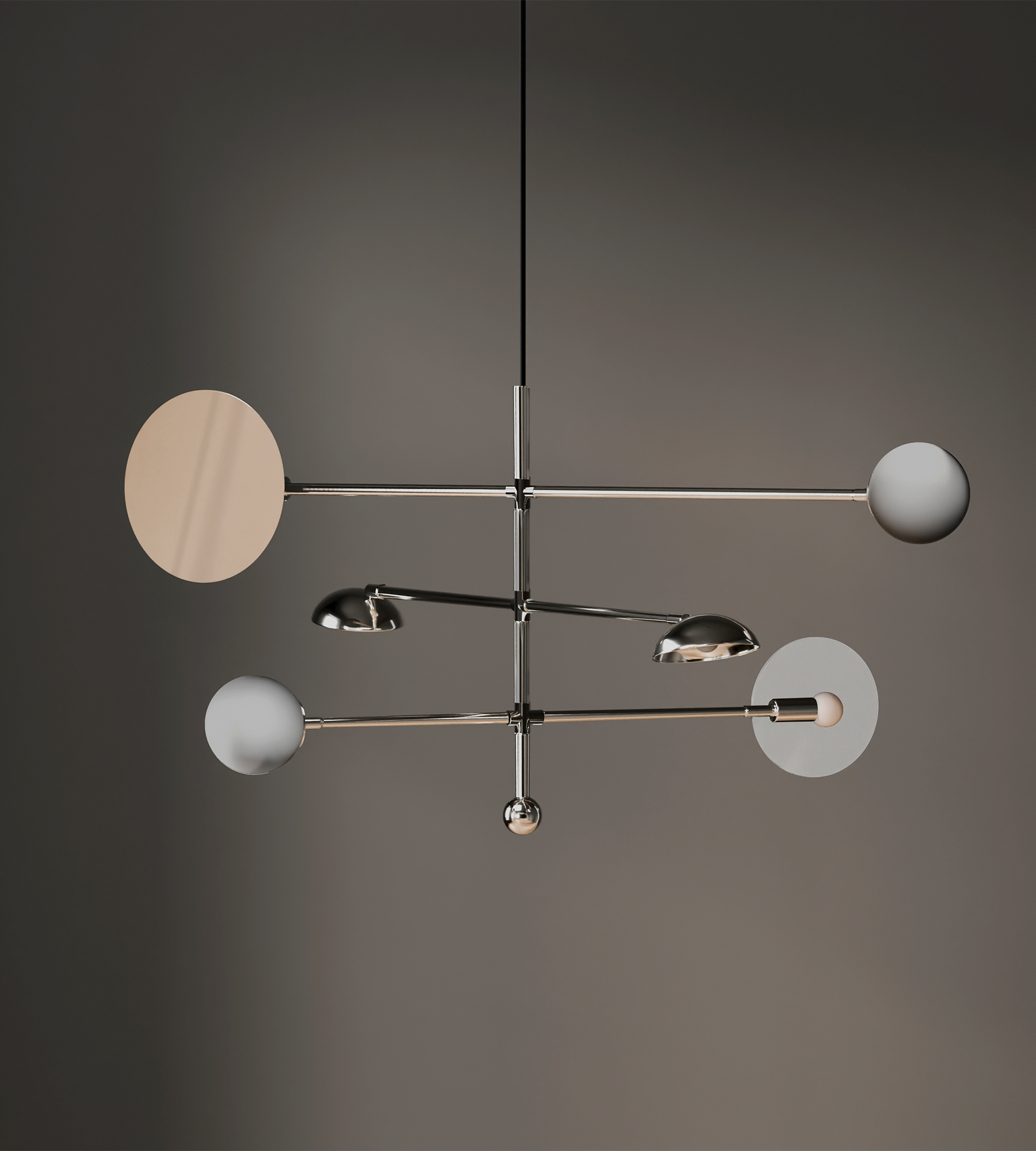 Sahn Chandelier - Chrome (5m)