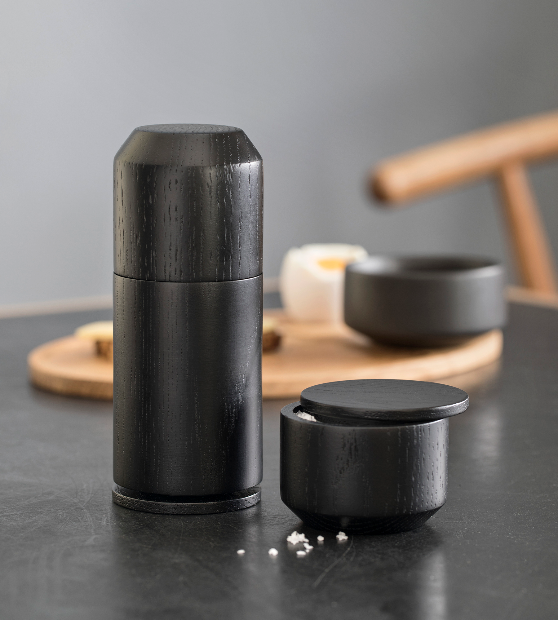 'Salt Me' Salt Dish - Black Oak