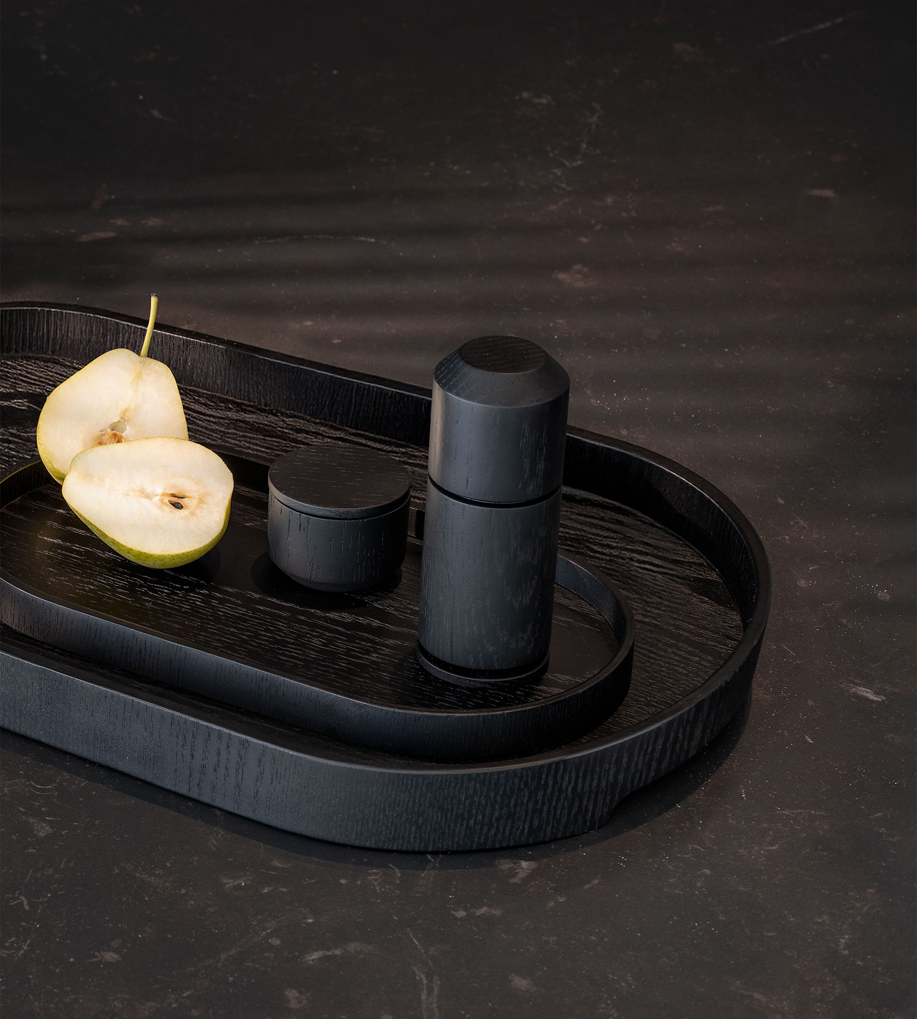 'Salt Me' Salt Dish - Black Oak
