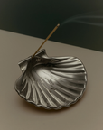 Scallop Incense Holder - Silver