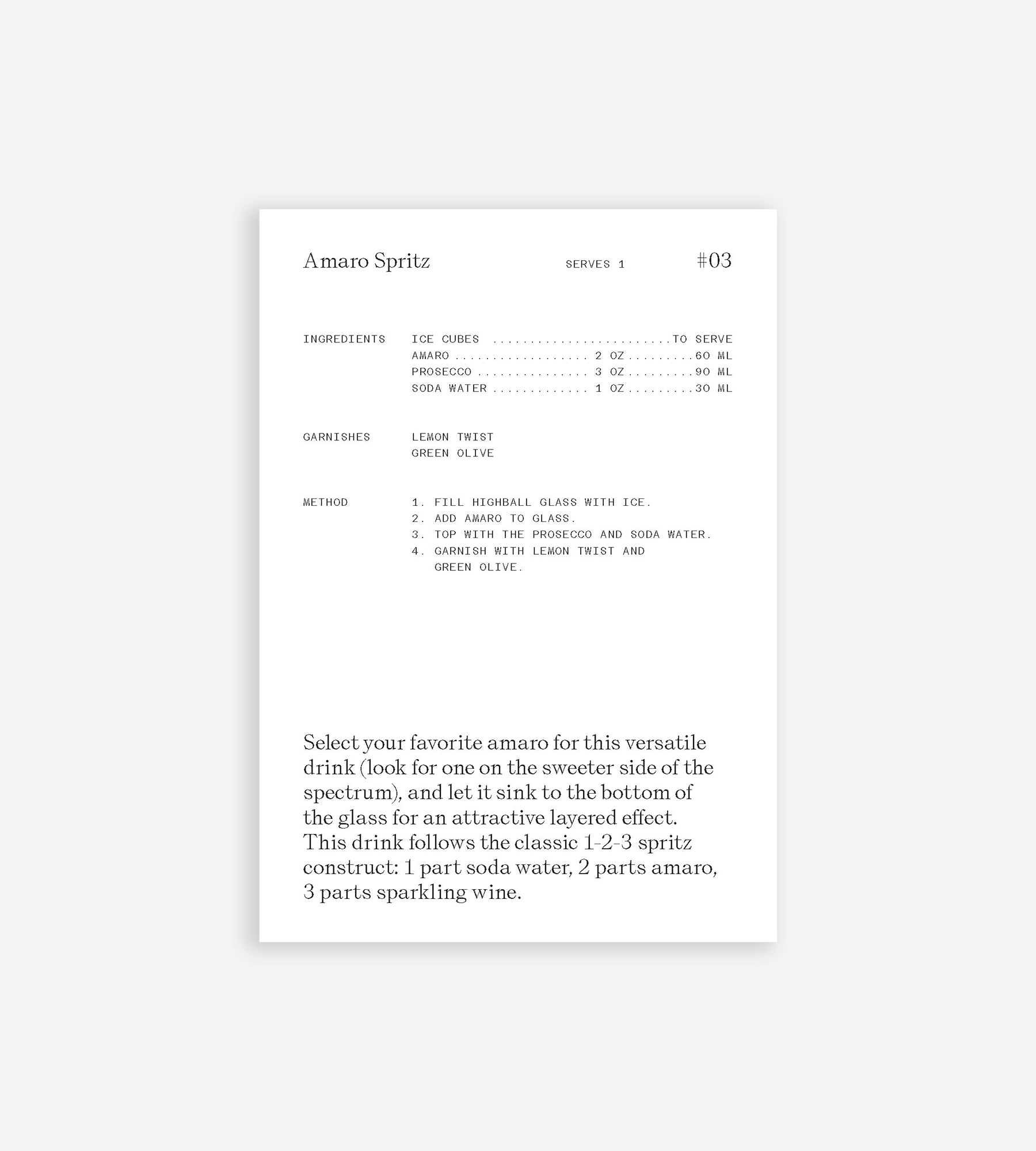 The Cocktail Cabinet: Spritz
