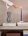 Toppu Vase Round - Black Stripe