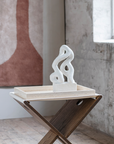 Travertine Tray Large - Linen