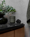 Ume Jar with Lid - Olive Green