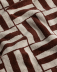 Willis Pool Towel - Mudbrick & Crème