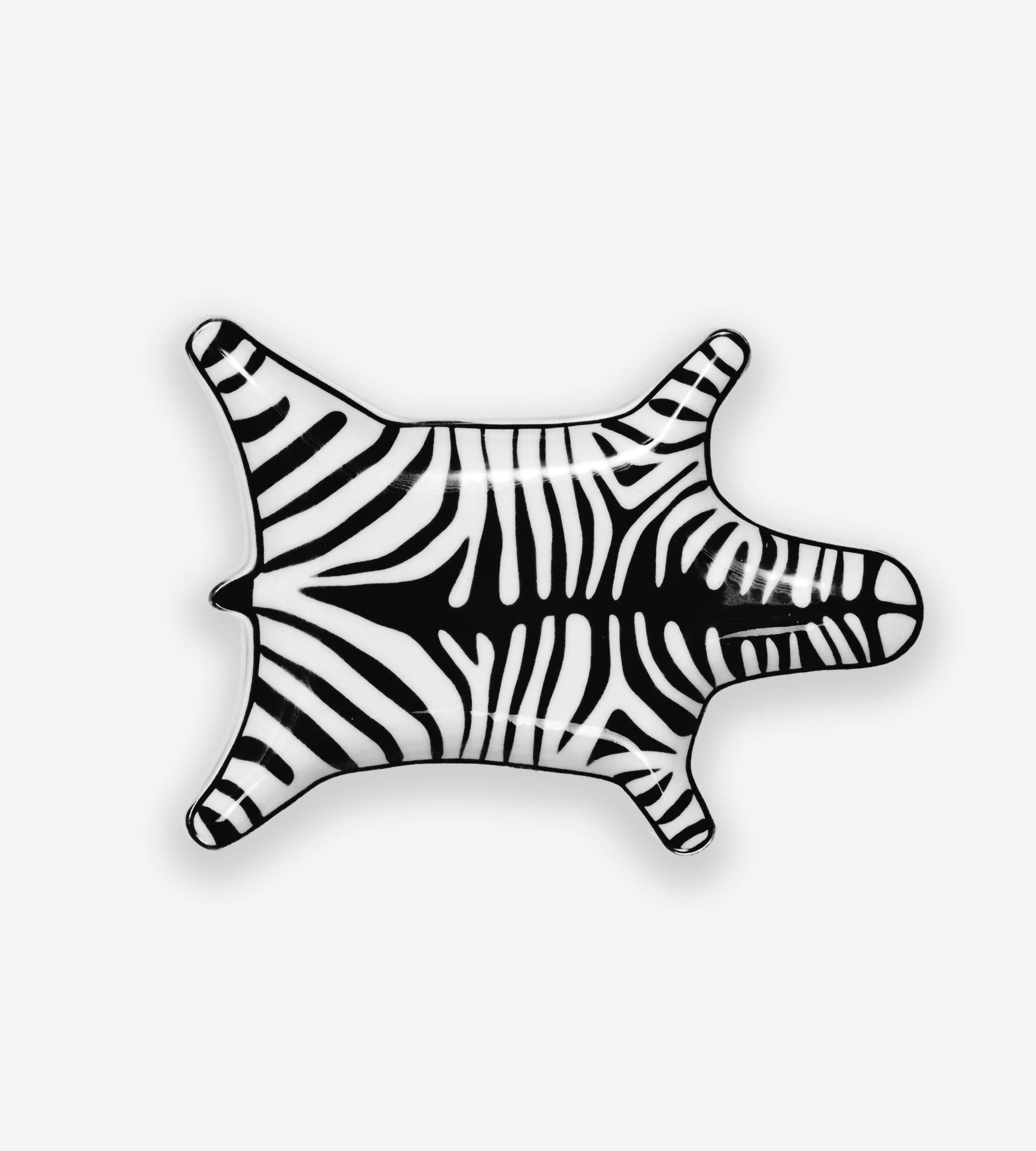 Zebra Stacking Dish - Black