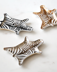 Zebra Stacking Dish - Silver