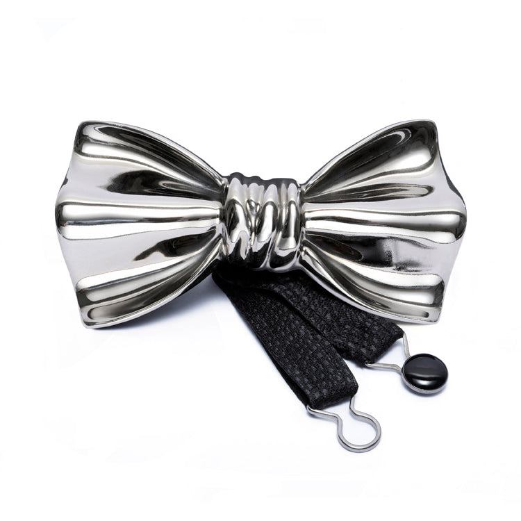 Ceramic Bow Tie Silver - Main Image