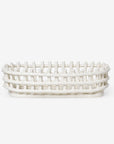 Ceramic Basket Oval - Off-White