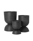 Hourglass Pot Black - Medium