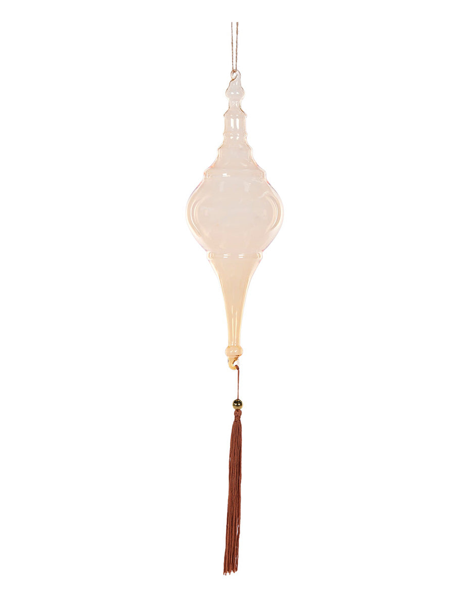 60cm Smokey Amber Finial with Tassel
