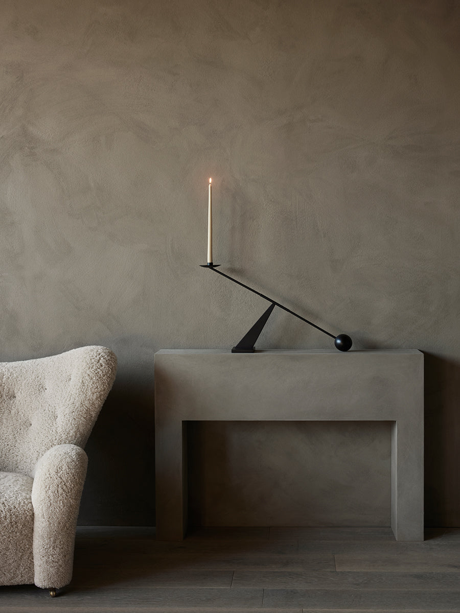 Interconnect Candle Holder - Black Steel