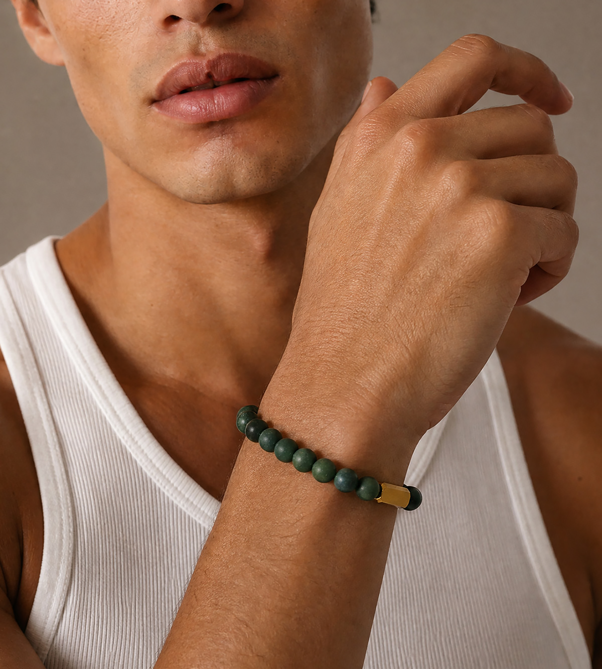 Abundant Beginnings Bracelet with Moss Agate (limited edition)
