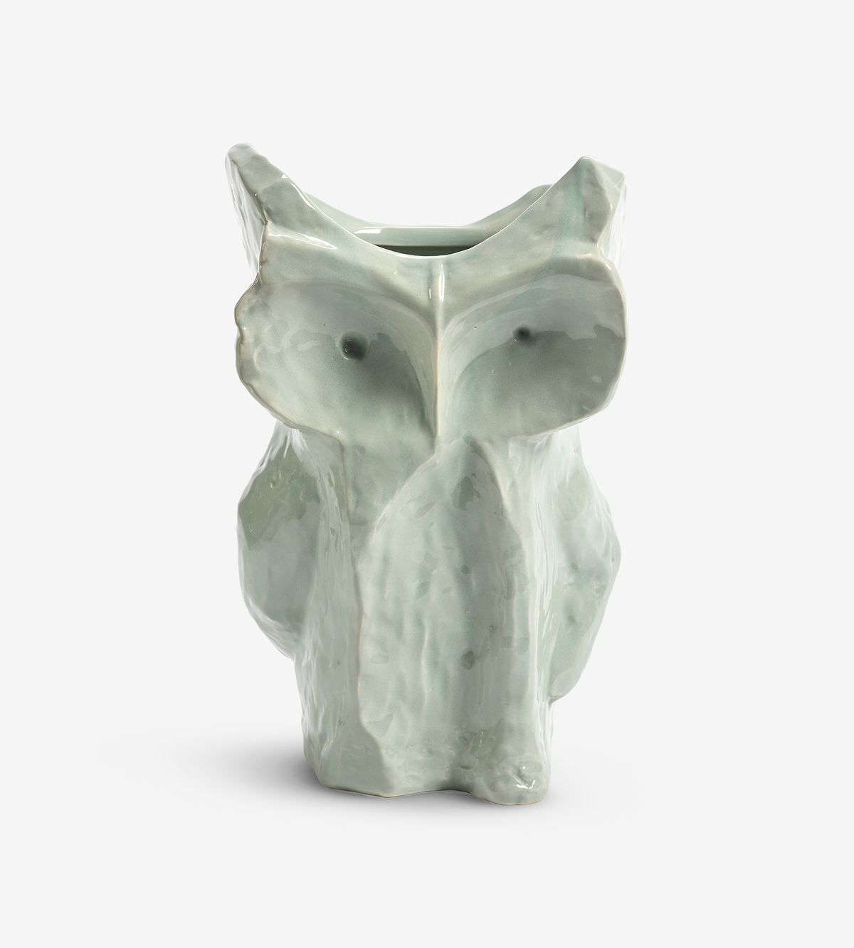 After Midnight Owl Vase Large - Light Blue
