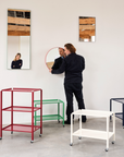 Arcs Mirror - Round Red