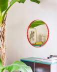 Arcs Mirror - Round Red