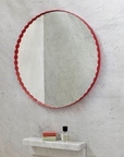 Arcs Mirror - Round Red