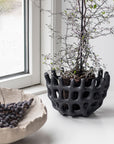 Art Piece Braided Bowl - Black