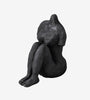 Art Piece Sitting Woman - Black