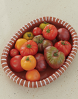 Barro Oval Dish Large - Natural with Stripes