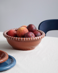 Barro Salad Bowl Large - Natural with Stripes