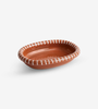 Barro Oval Dish Small - Natural with Stripes