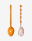 Boavista Salad Servers - Stripe