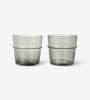 Boya Low Glasses (set of 2) - Smoked Grey