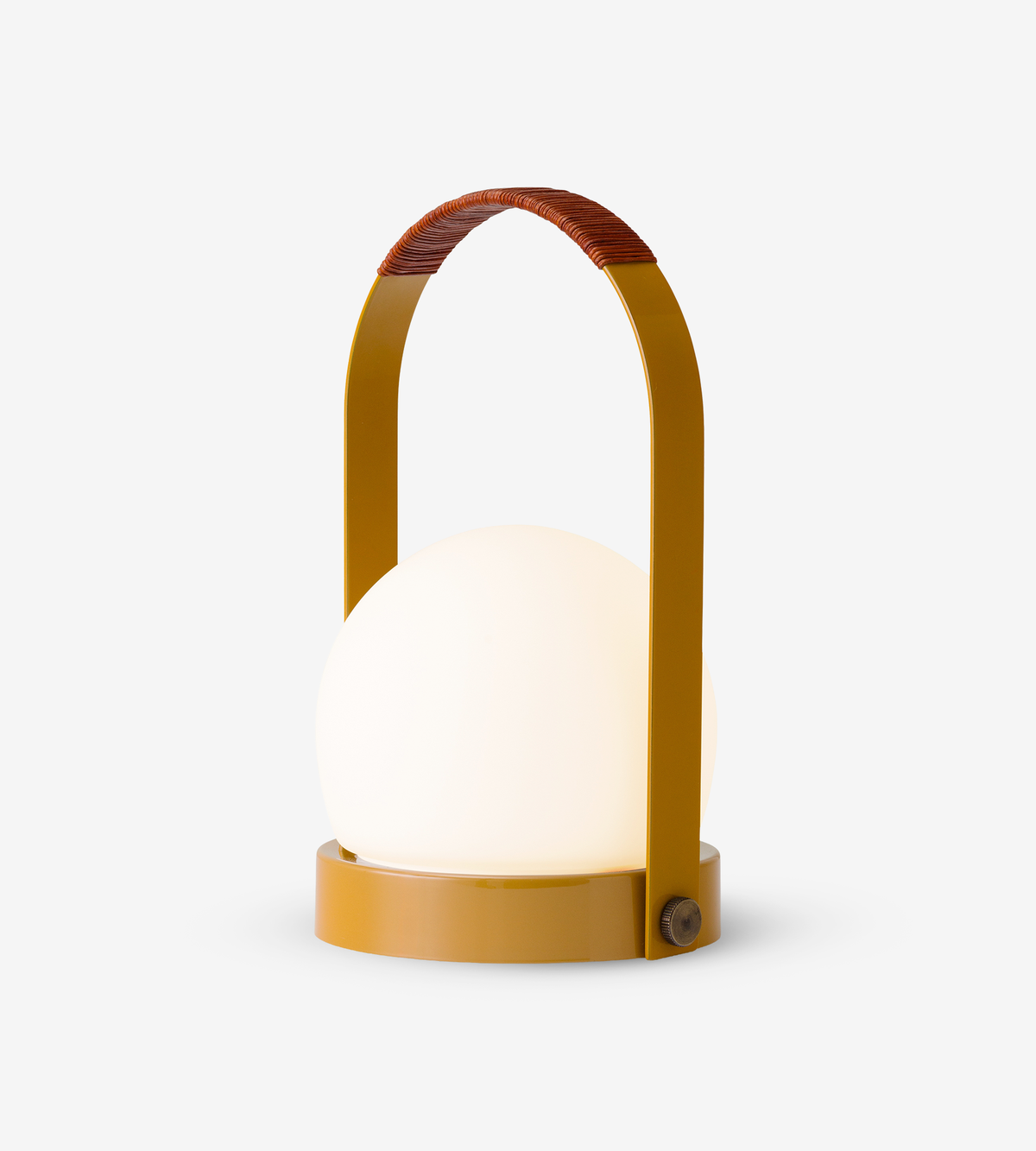Carrie Portable Lamp - Golden Brown/Leather