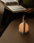 Carrie Portable Lamp - Brushed Aluminium/Leather