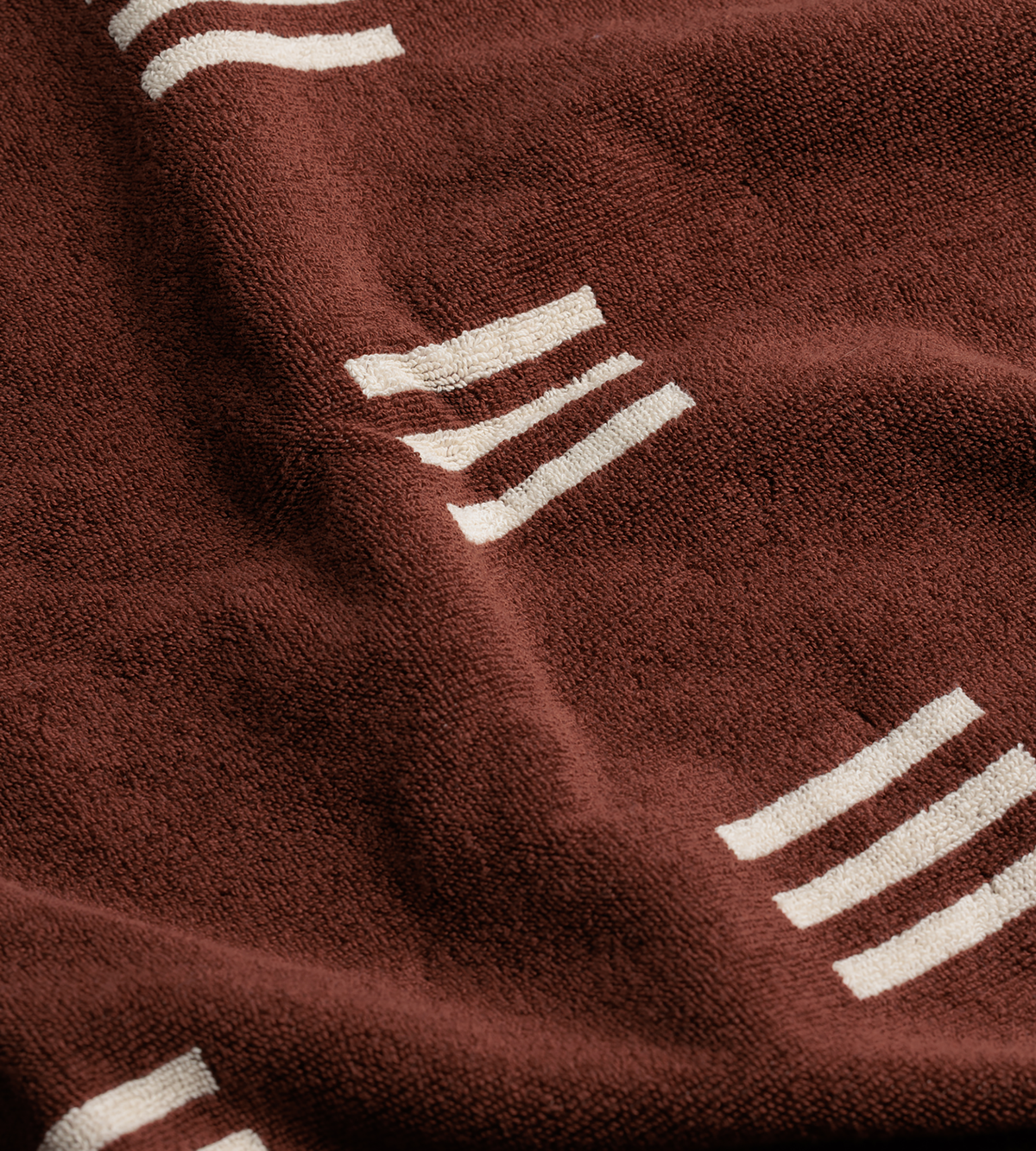 Claremont Bath Towel - Mudbrick &amp; Crème