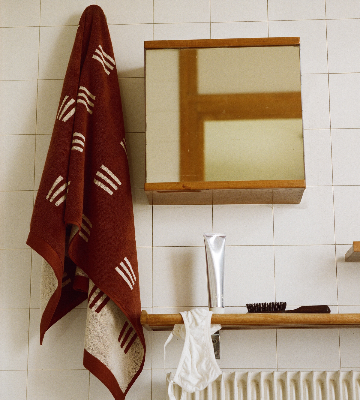 Claremont Bath Towel - Mudbrick &amp; Crème
