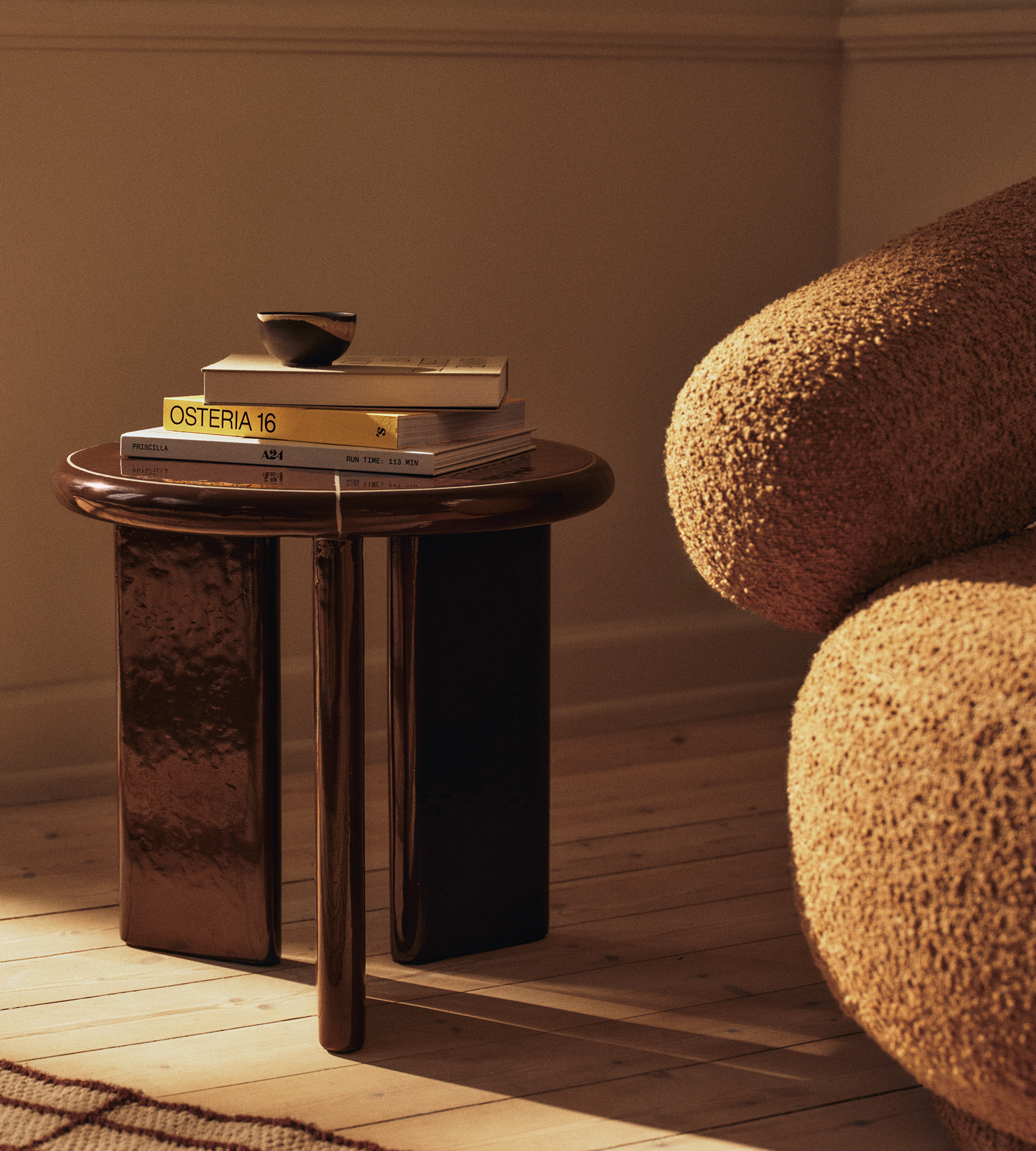 Deya Side Table - Chestnut Brown