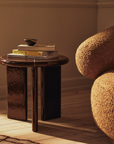 Deya Side Table - Chestnut Brown
