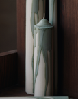 Dryp Pillar Candle Small - Tea Green