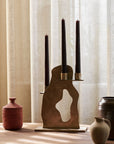 Erode Candle Holder - Brass