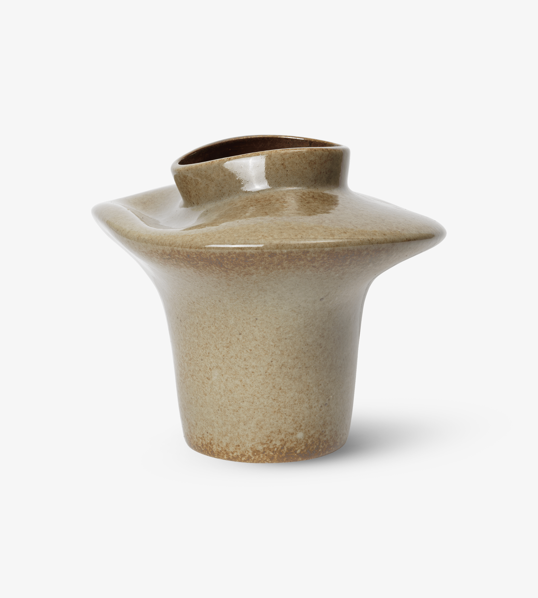 Evio Vase Small - Elm Green