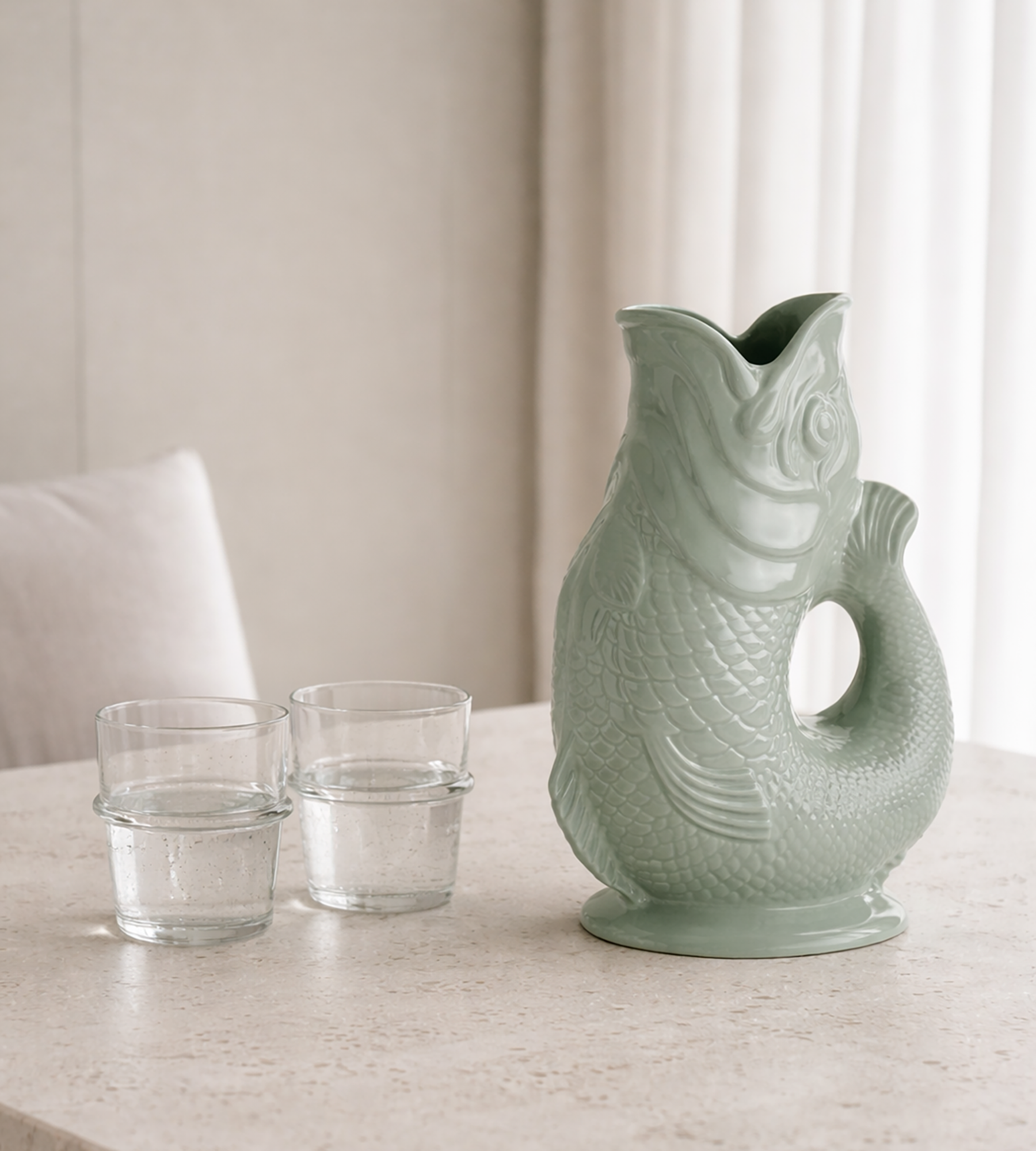 Fish Jug - Sage by Wade | Shop designer homewares, decor and jugs ...