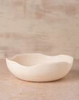 Flow Resin Small Salad Bowl - Marshmallow